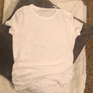 Old Navy | Shirred Crew-Neck Maternity Tee